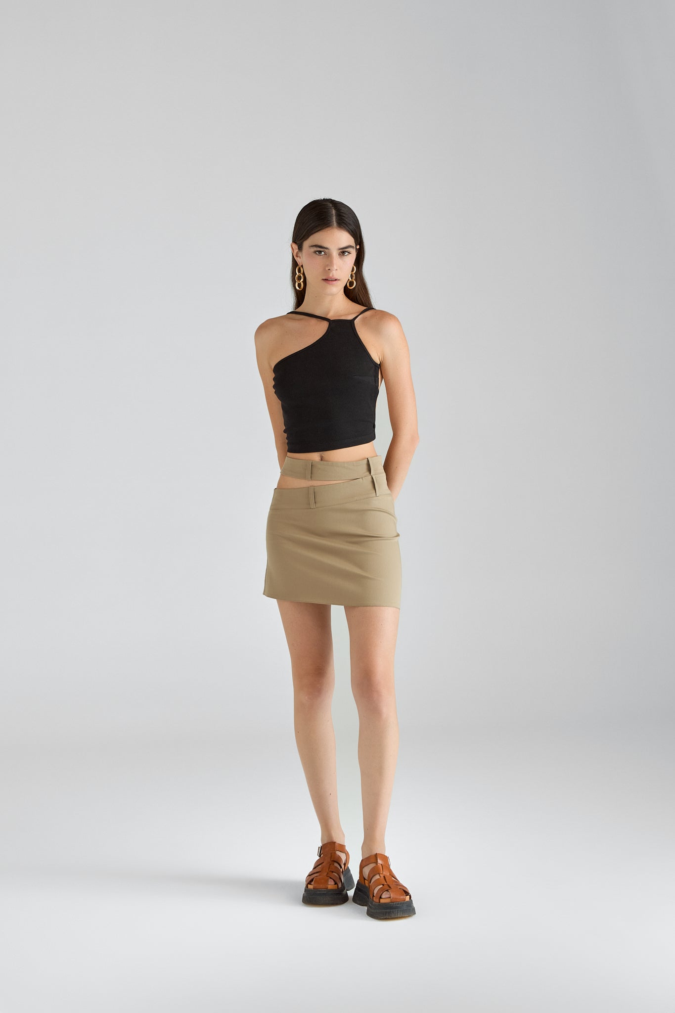 Rina / Waist cut-out skirt