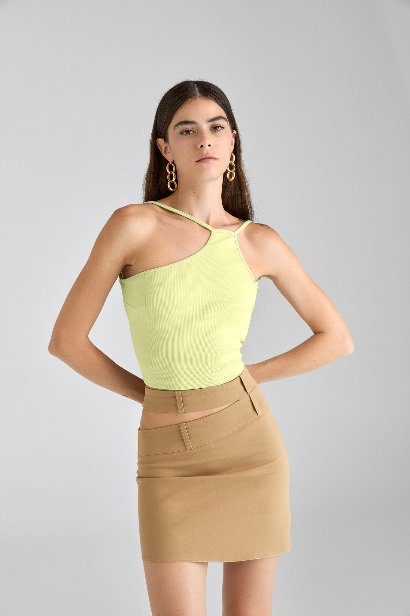 Kauri / Asymmetric open-back top